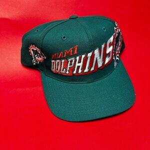 🔥1990s Deadstock Miami Dolphins NFL Snapback Hat🚨
